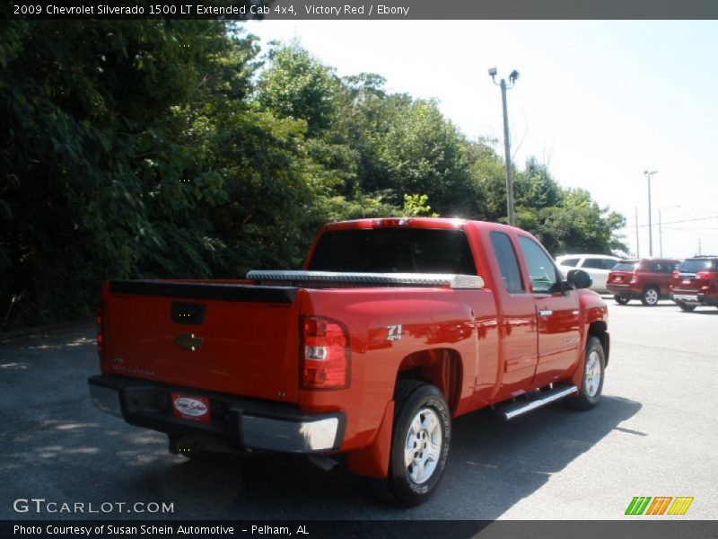 Victory Red / Ebony 2009 Chevrolet Silverado 1500 LT Extended Cab 4x4