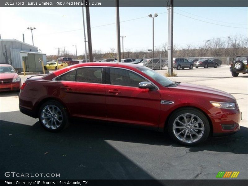Ruby Red Metallic / Dune 2013 Ford Taurus Limited