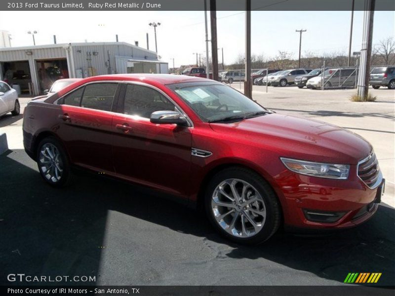 Ruby Red Metallic / Dune 2013 Ford Taurus Limited