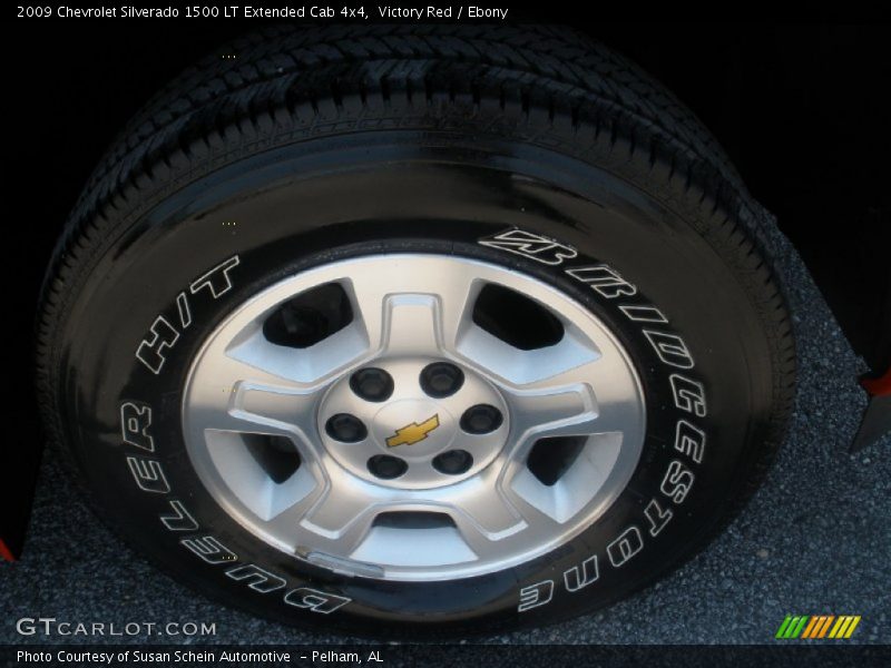 Victory Red / Ebony 2009 Chevrolet Silverado 1500 LT Extended Cab 4x4