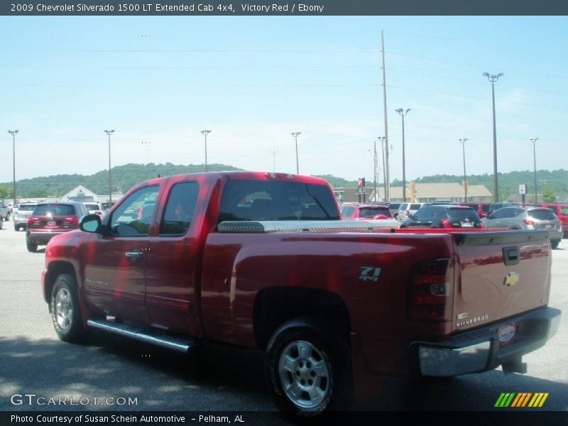 Victory Red / Ebony 2009 Chevrolet Silverado 1500 LT Extended Cab 4x4