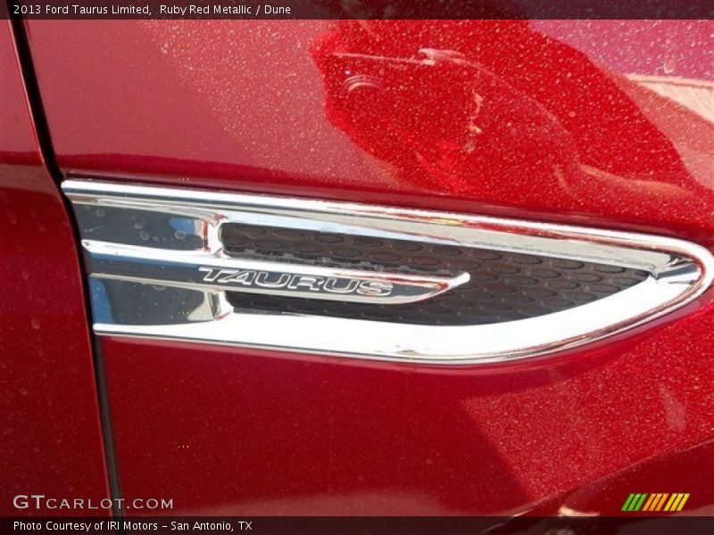 Ruby Red Metallic / Dune 2013 Ford Taurus Limited