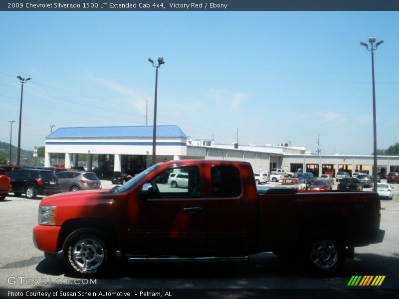 Victory Red / Ebony 2009 Chevrolet Silverado 1500 LT Extended Cab 4x4