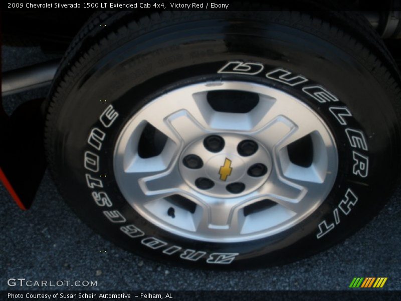 Victory Red / Ebony 2009 Chevrolet Silverado 1500 LT Extended Cab 4x4