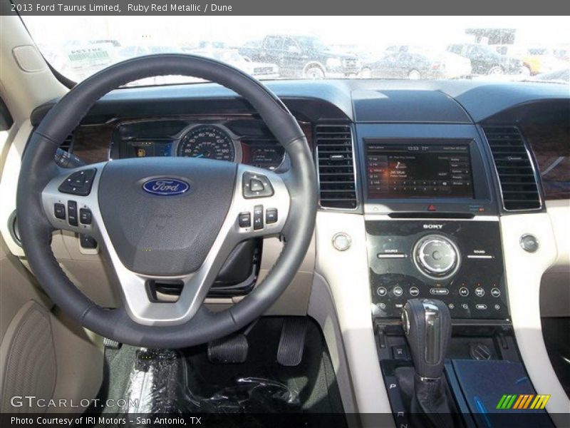 Ruby Red Metallic / Dune 2013 Ford Taurus Limited