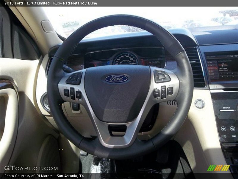 Ruby Red Metallic / Dune 2013 Ford Taurus Limited