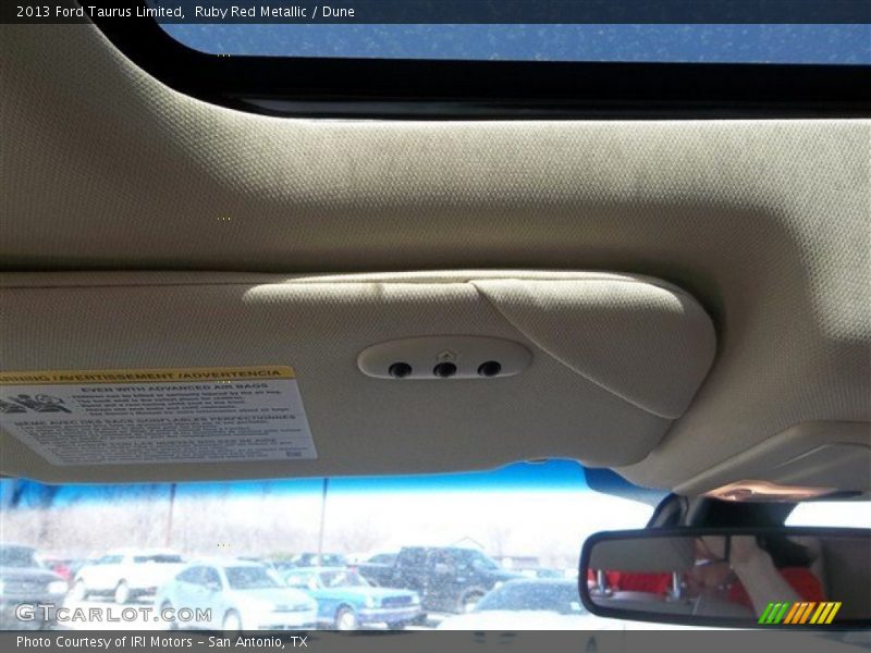 Ruby Red Metallic / Dune 2013 Ford Taurus Limited