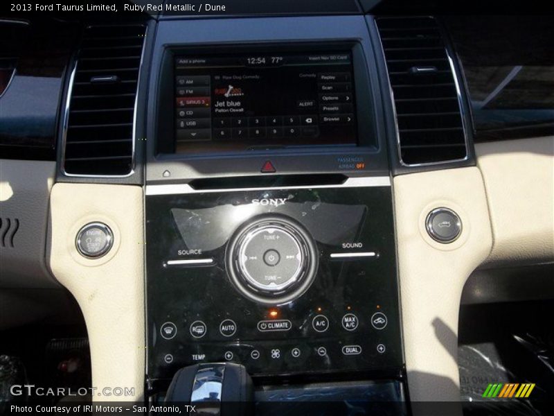 Ruby Red Metallic / Dune 2013 Ford Taurus Limited