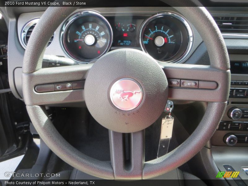 Black / Stone 2010 Ford Mustang V6 Coupe