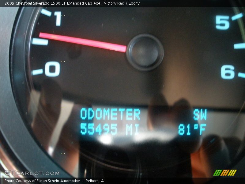 Victory Red / Ebony 2009 Chevrolet Silverado 1500 LT Extended Cab 4x4