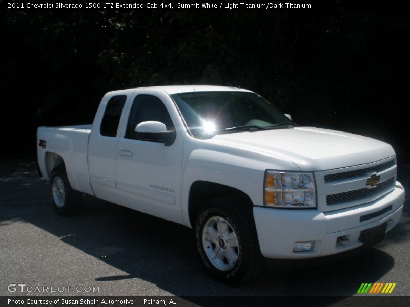 Summit White / Light Titanium/Dark Titanium 2011 Chevrolet Silverado 1500 LTZ Extended Cab 4x4