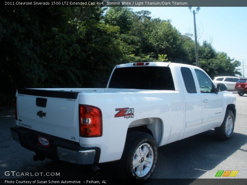 Summit White / Light Titanium/Dark Titanium 2011 Chevrolet Silverado 1500 LTZ Extended Cab 4x4