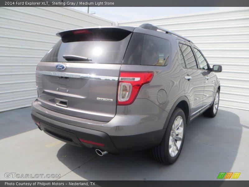 Sterling Gray / Medium Light Stone 2014 Ford Explorer XLT