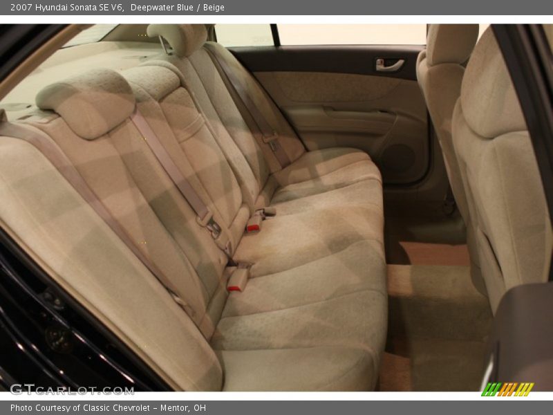 Deepwater Blue / Beige 2007 Hyundai Sonata SE V6