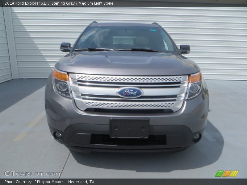 Sterling Gray / Medium Light Stone 2014 Ford Explorer XLT