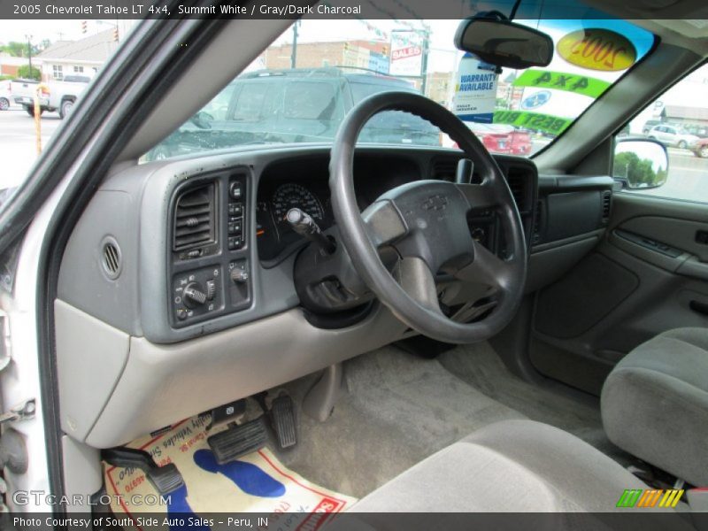 Summit White / Gray/Dark Charcoal 2005 Chevrolet Tahoe LT 4x4