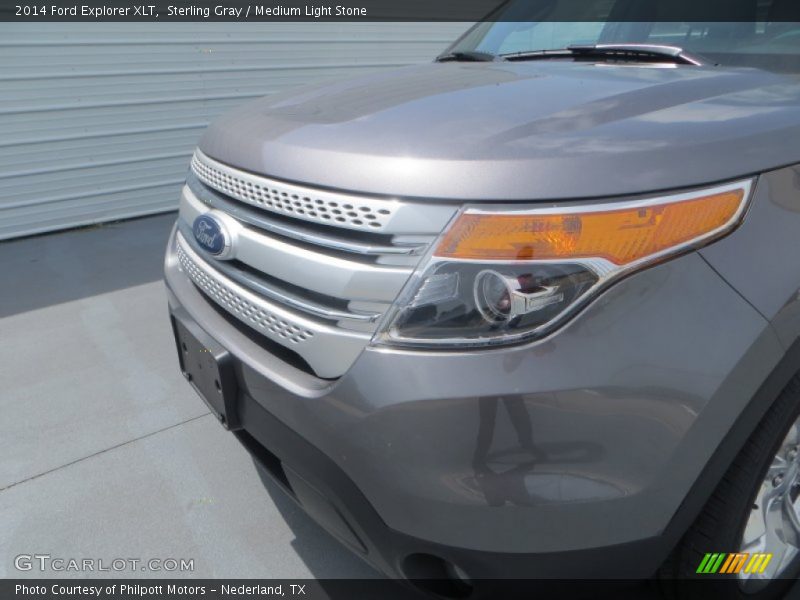 Sterling Gray / Medium Light Stone 2014 Ford Explorer XLT