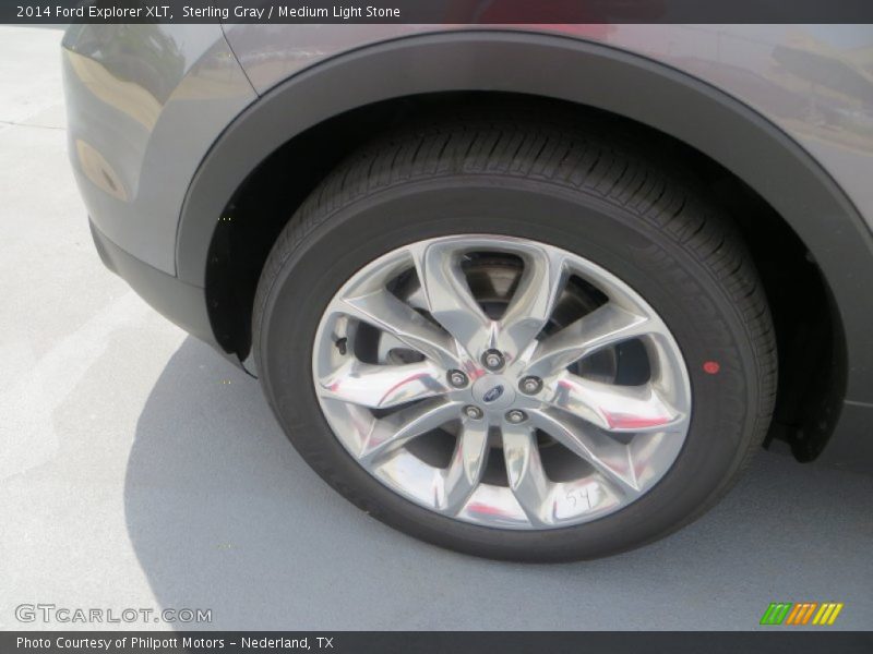 Sterling Gray / Medium Light Stone 2014 Ford Explorer XLT