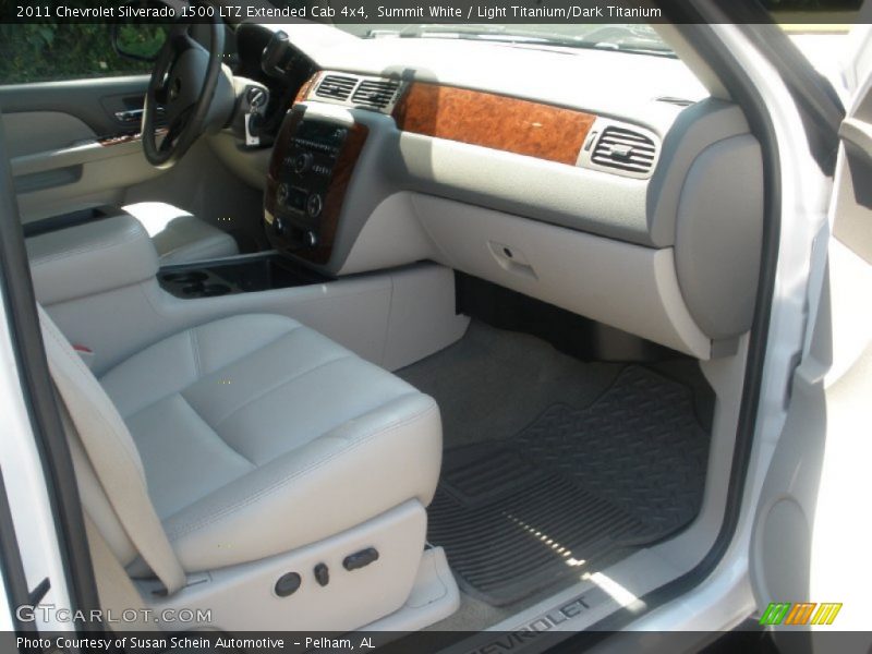 Summit White / Light Titanium/Dark Titanium 2011 Chevrolet Silverado 1500 LTZ Extended Cab 4x4
