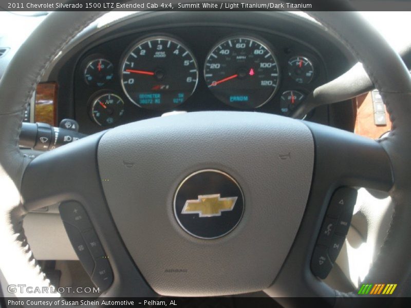 Summit White / Light Titanium/Dark Titanium 2011 Chevrolet Silverado 1500 LTZ Extended Cab 4x4