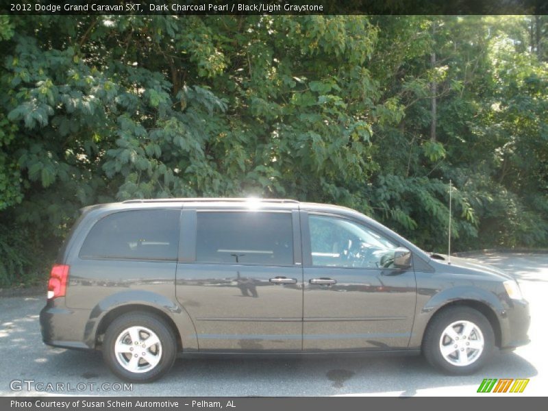 Dark Charcoal Pearl / Black/Light Graystone 2012 Dodge Grand Caravan SXT