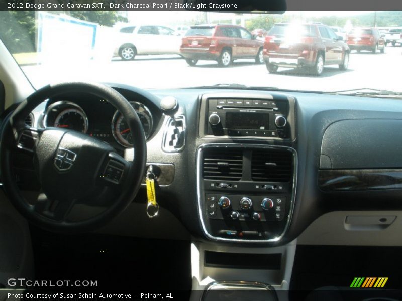 Dark Charcoal Pearl / Black/Light Graystone 2012 Dodge Grand Caravan SXT