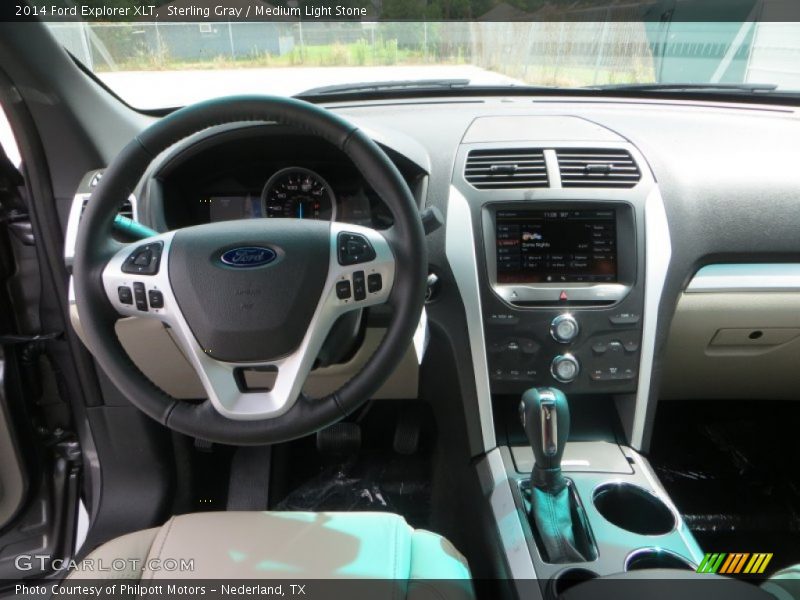 Sterling Gray / Medium Light Stone 2014 Ford Explorer XLT