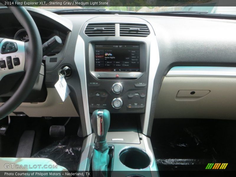 Sterling Gray / Medium Light Stone 2014 Ford Explorer XLT