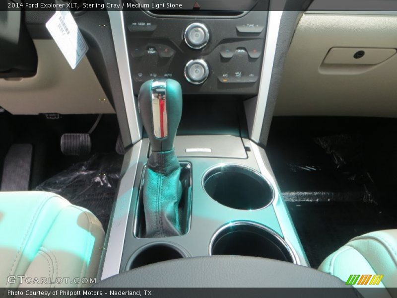 Sterling Gray / Medium Light Stone 2014 Ford Explorer XLT