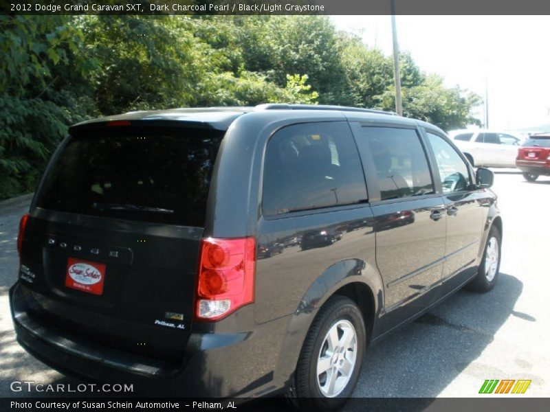 Dark Charcoal Pearl / Black/Light Graystone 2012 Dodge Grand Caravan SXT