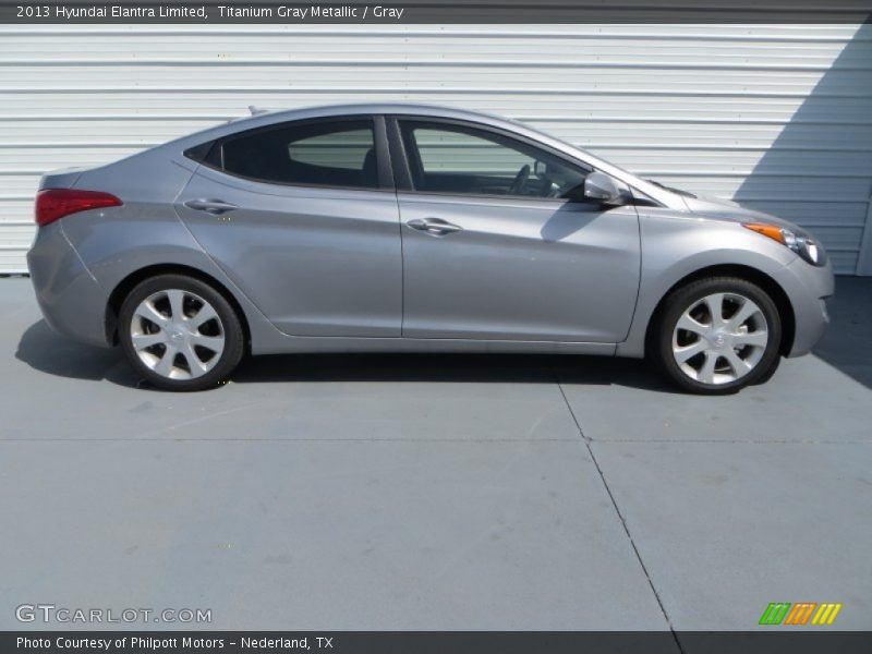 Titanium Gray Metallic / Gray 2013 Hyundai Elantra Limited