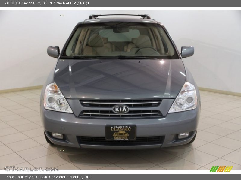 Olive Gray Metallic / Beige 2008 Kia Sedona EX