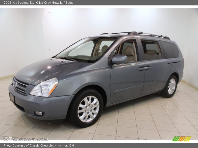 Olive Gray Metallic / Beige 2008 Kia Sedona EX