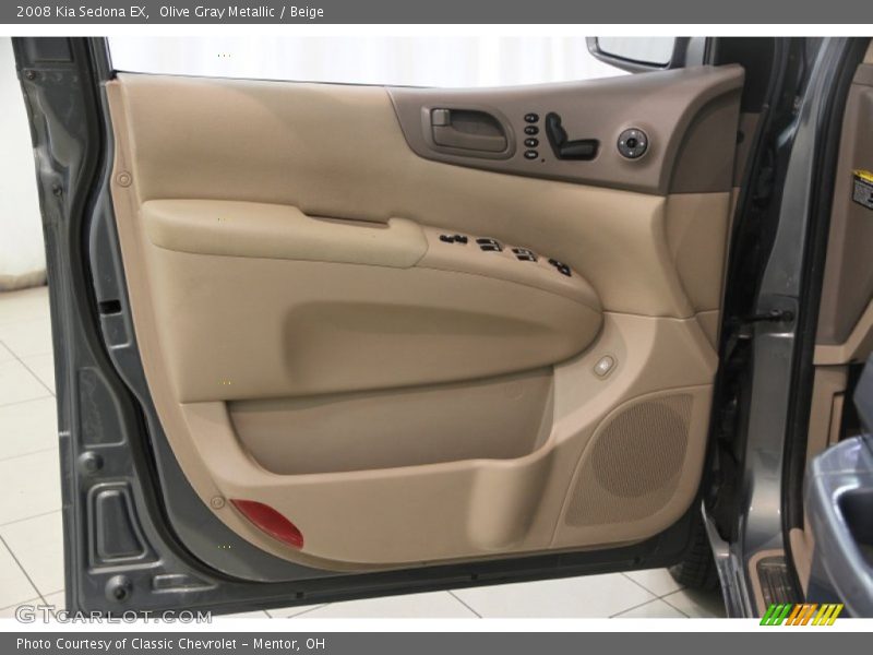 Olive Gray Metallic / Beige 2008 Kia Sedona EX