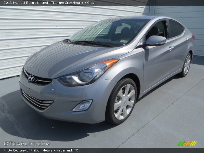 Titanium Gray Metallic / Gray 2013 Hyundai Elantra Limited