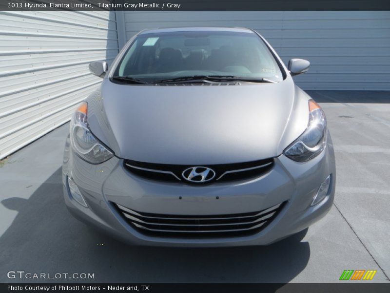 Titanium Gray Metallic / Gray 2013 Hyundai Elantra Limited