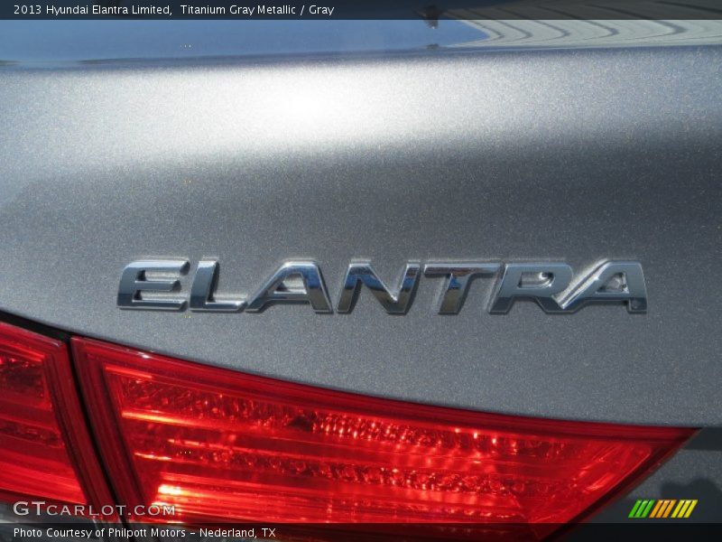 Titanium Gray Metallic / Gray 2013 Hyundai Elantra Limited