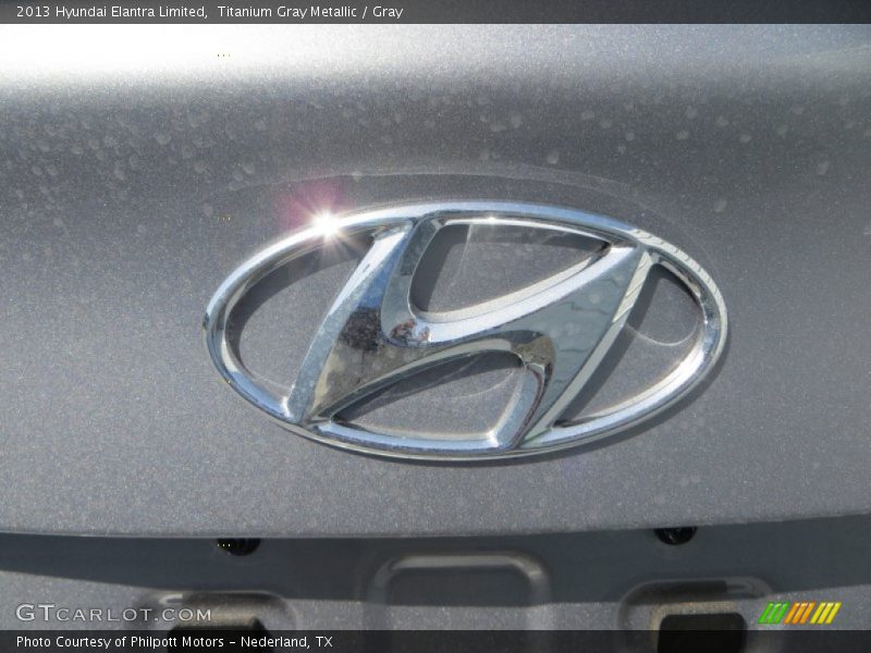 Titanium Gray Metallic / Gray 2013 Hyundai Elantra Limited