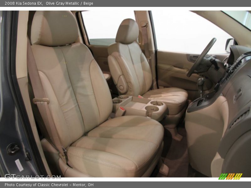 Olive Gray Metallic / Beige 2008 Kia Sedona EX