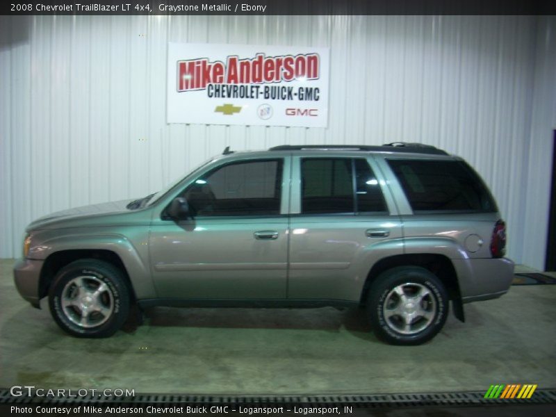Graystone Metallic / Ebony 2008 Chevrolet TrailBlazer LT 4x4