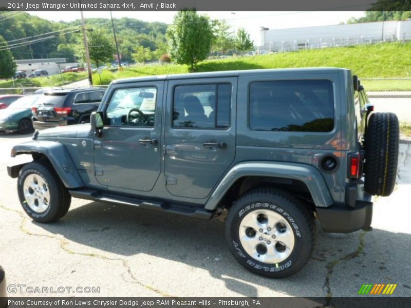 Anvil / Black 2014 Jeep Wrangler Unlimited Sahara 4x4
