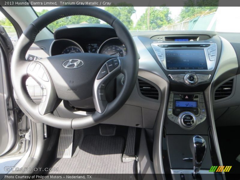 Titanium Gray Metallic / Gray 2013 Hyundai Elantra Limited