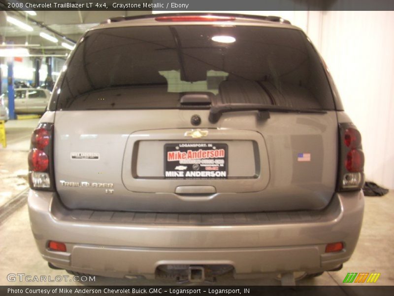 Graystone Metallic / Ebony 2008 Chevrolet TrailBlazer LT 4x4