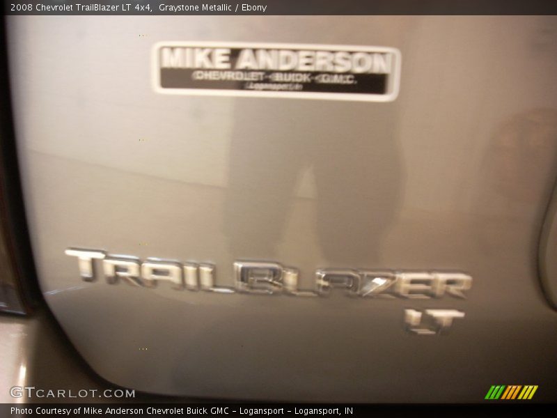 Graystone Metallic / Ebony 2008 Chevrolet TrailBlazer LT 4x4