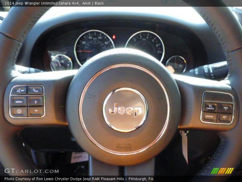 Anvil / Black 2014 Jeep Wrangler Unlimited Sahara 4x4