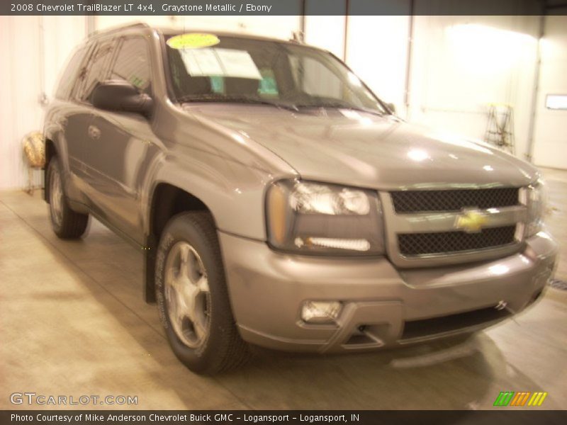 Graystone Metallic / Ebony 2008 Chevrolet TrailBlazer LT 4x4