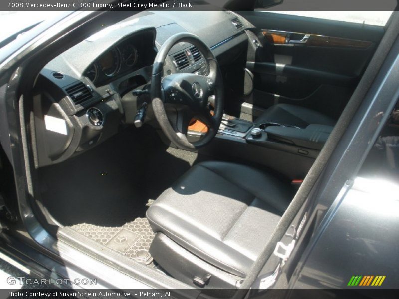 Steel Grey Metallic / Black 2008 Mercedes-Benz C 300 Luxury