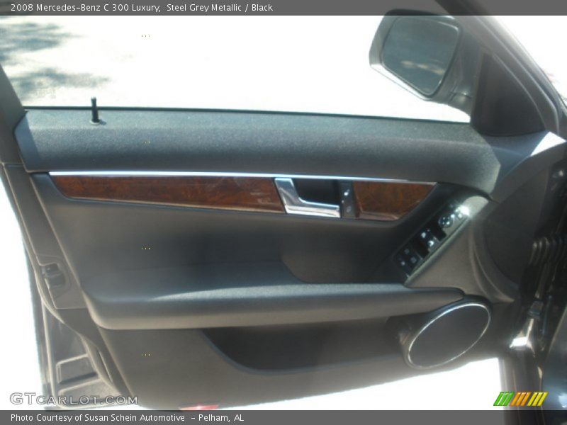 Steel Grey Metallic / Black 2008 Mercedes-Benz C 300 Luxury