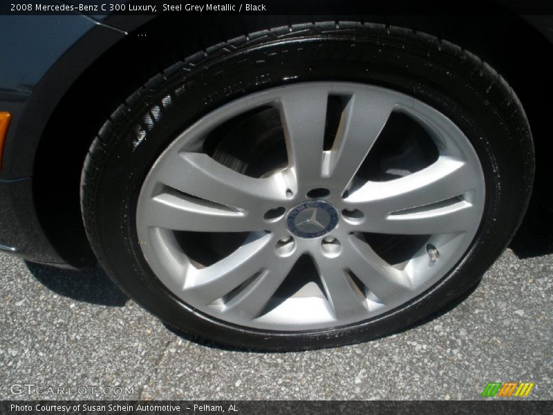 Steel Grey Metallic / Black 2008 Mercedes-Benz C 300 Luxury