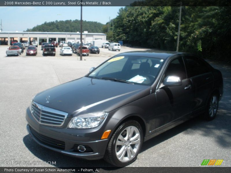 Steel Grey Metallic / Black 2008 Mercedes-Benz C 300 Luxury